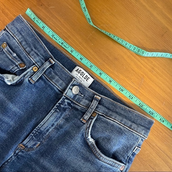 AGOLDE Sophie High Rise Distressed Skinny Crop - Picture 8 of 11